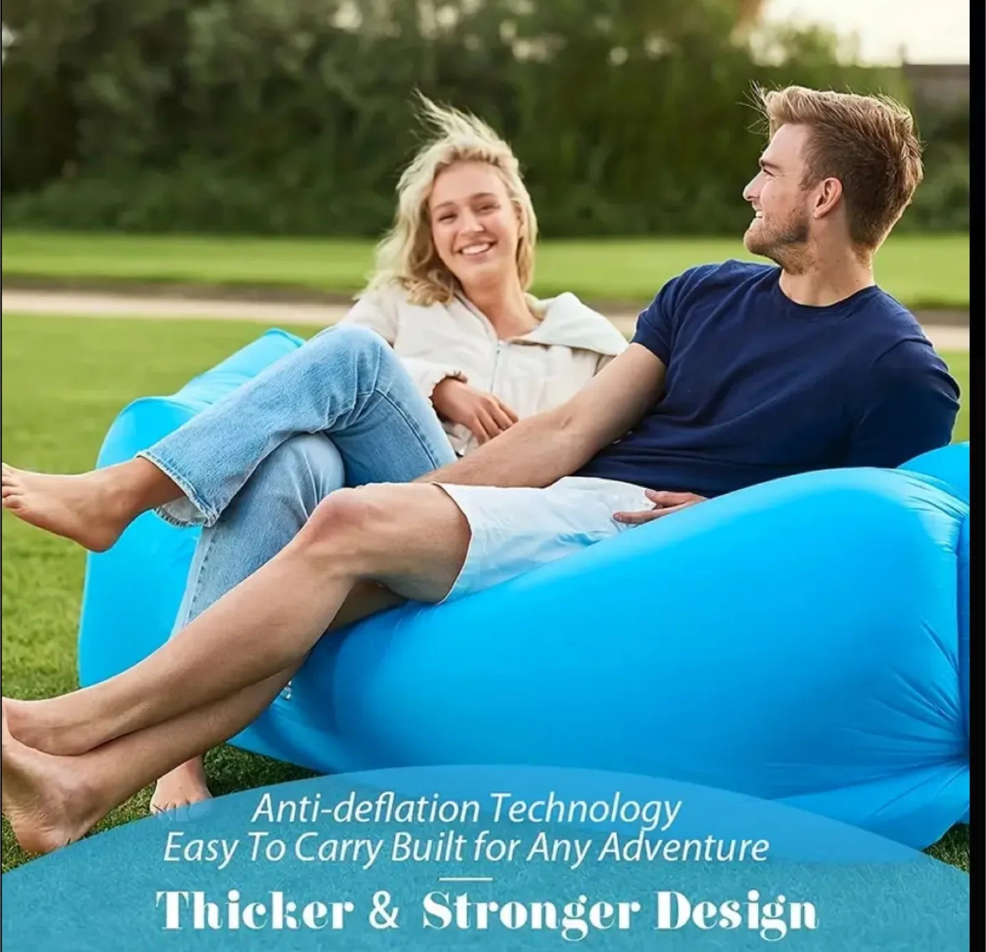 Inflatable Air Sofa Lounger - Portable & Lightweight for Travel image indicator(2)