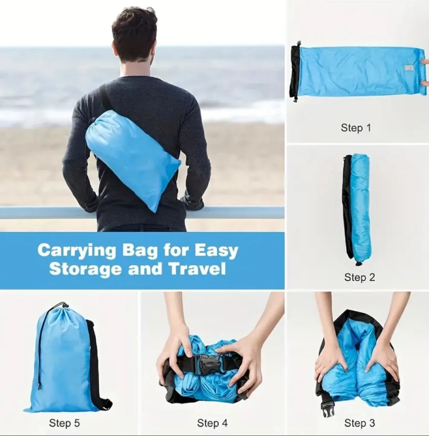 Inflatable Air Sofa Lounger - Portable & Lightweight for Travel image indicator(5)