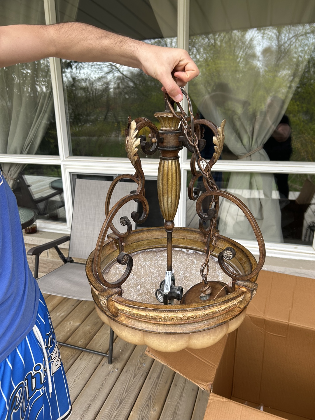 Gold and Bronze Chandelier - photo 2