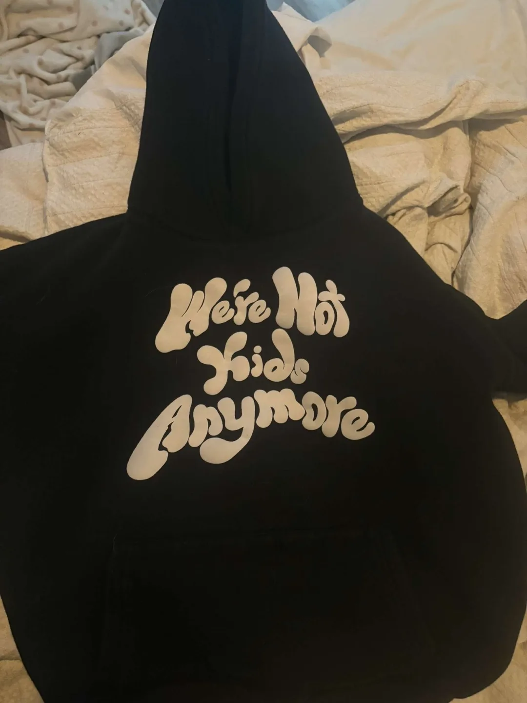 Black "We're Not Kids Anymore" Hoodie