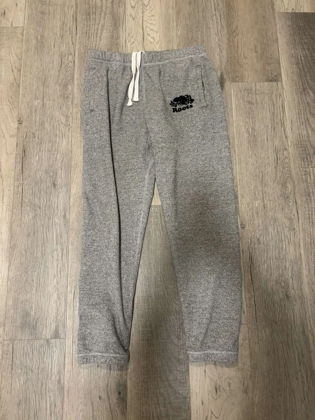 Roots Grey Joggers - Size Medium