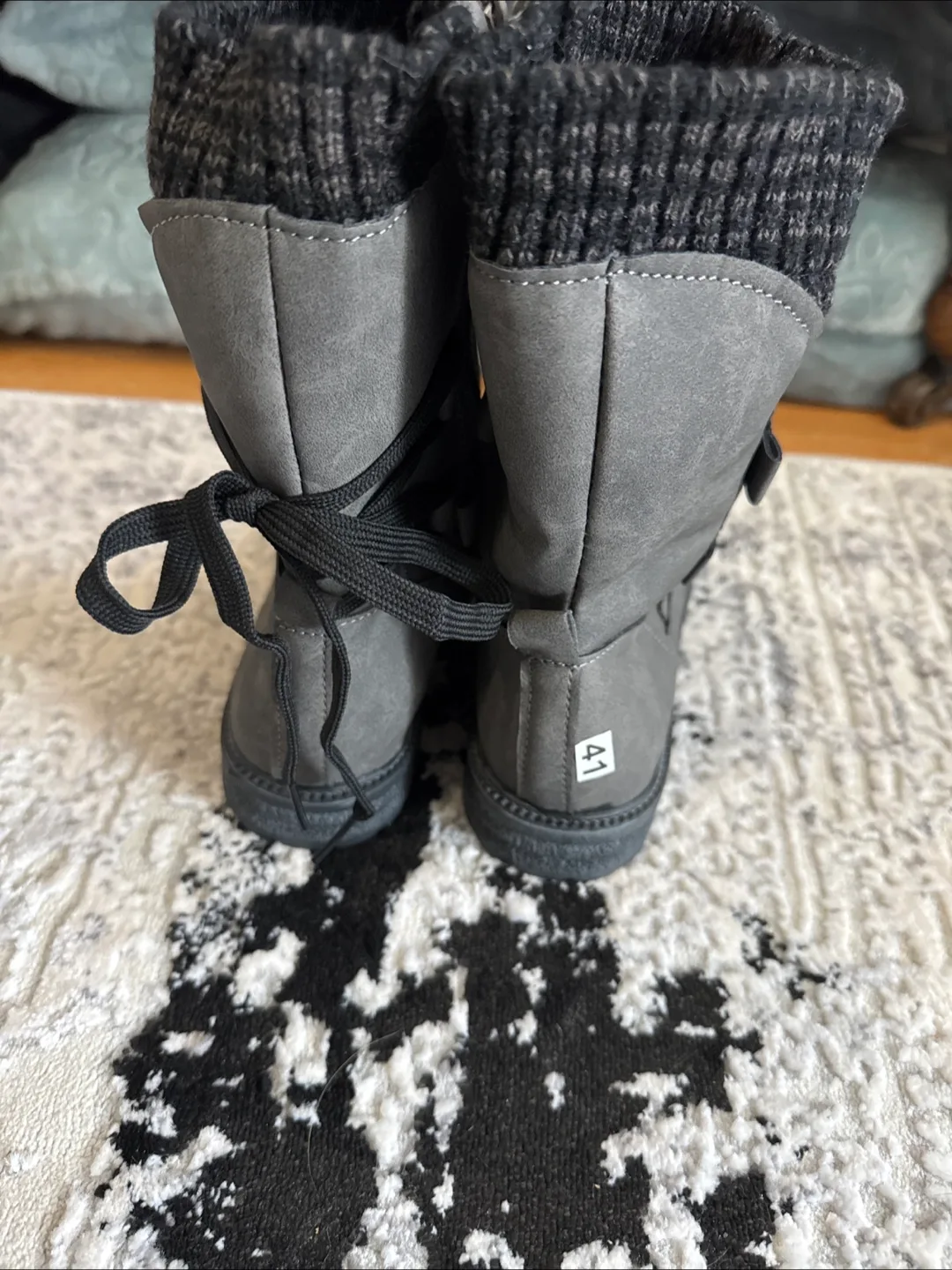 Grey Women's Ankle Boots Size 41 image indicator(3)