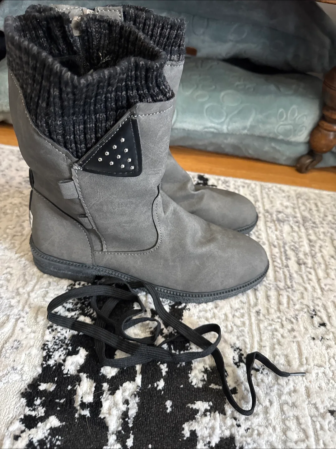 Grey Women's Ankle Boots Size 41 image indicator(2)