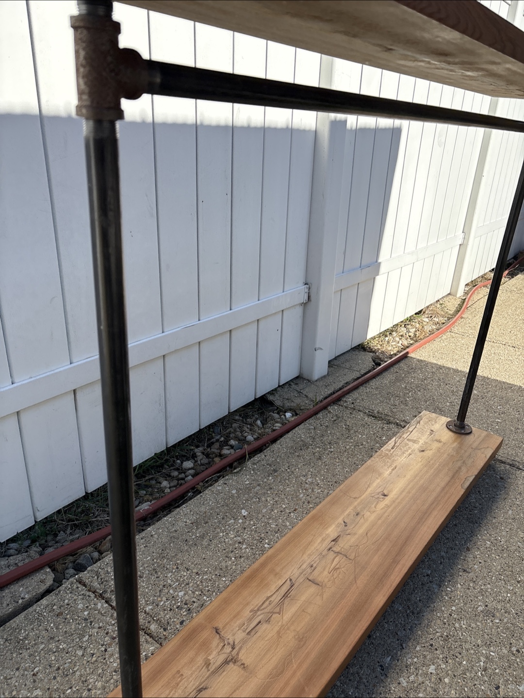 Rustic Industrial Pipe Clothing Rack - photo 2
