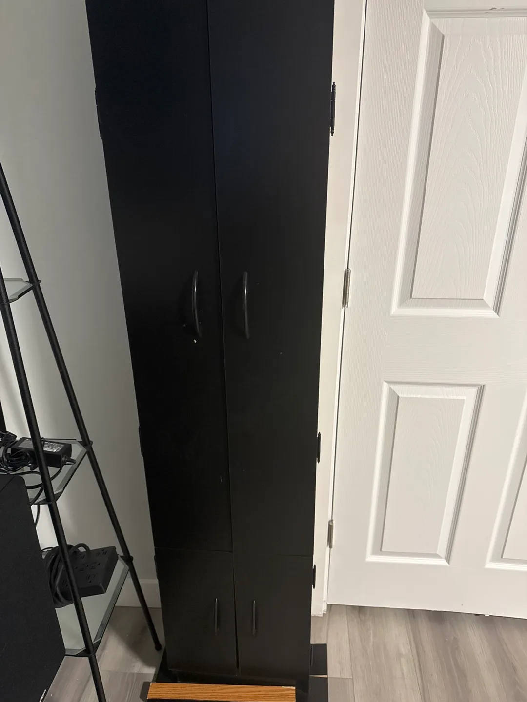 Black Wooden Makeup/Nail Polish Organizer Cabinet image indicator(4)