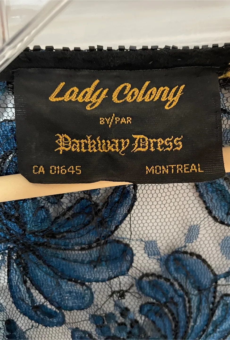 Stunning Beaded & Sequined Blue Lace Dress image indicator(9)