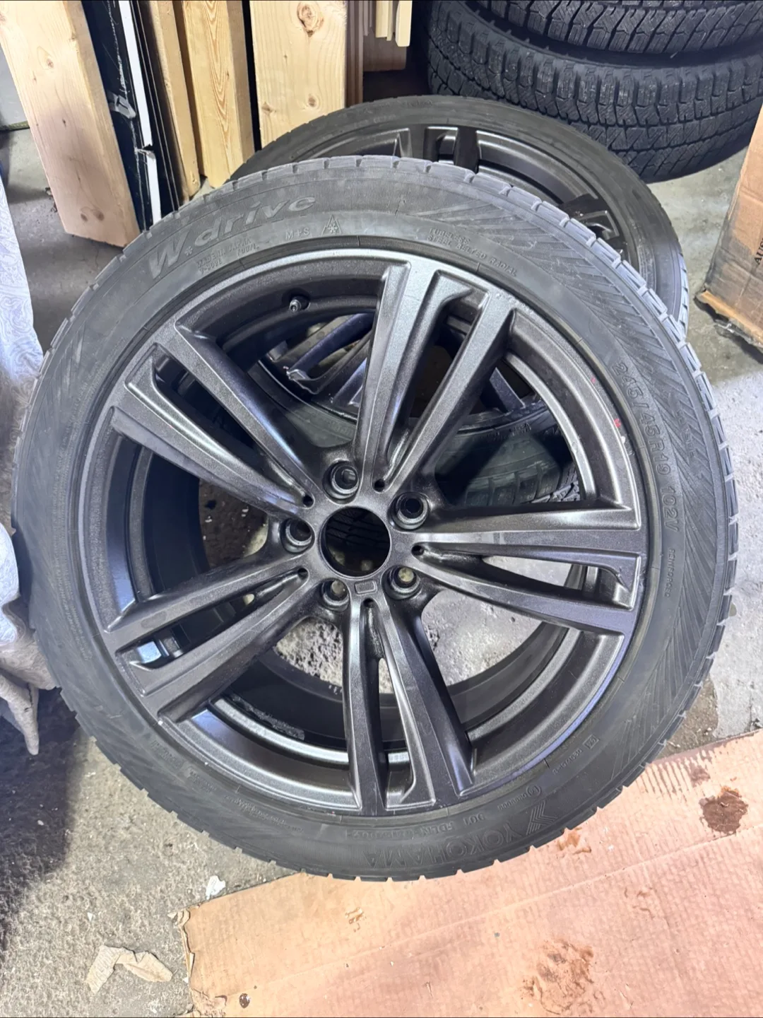 2 Used Yokohama four-seasons Tires with Rims image indicator(3)