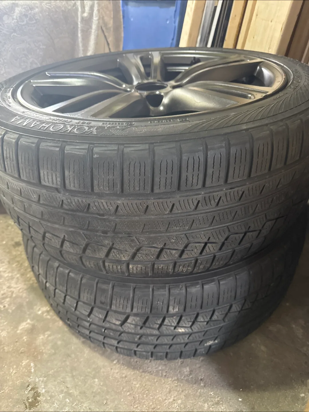 2 Used Yokohama four-seasons Tires with Rims image indicator(4)