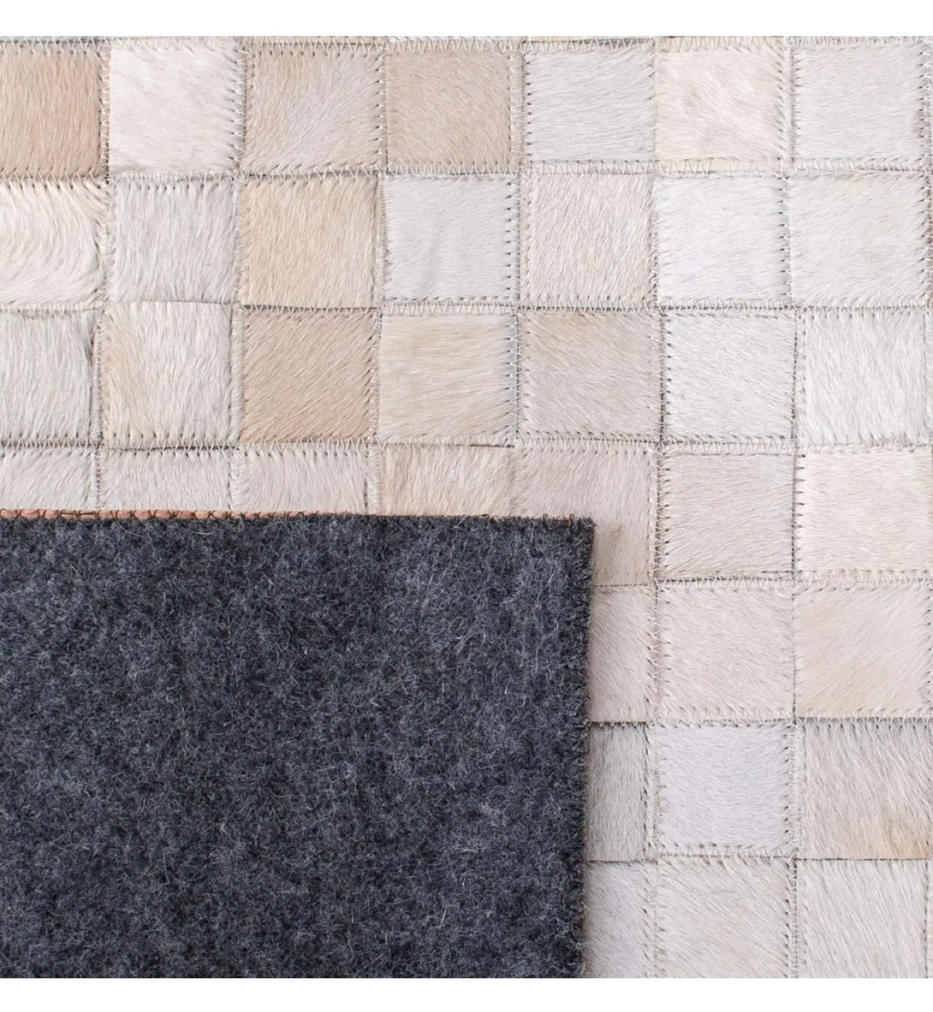 Unique Cowhide Patchwork Rug image indicator(6)