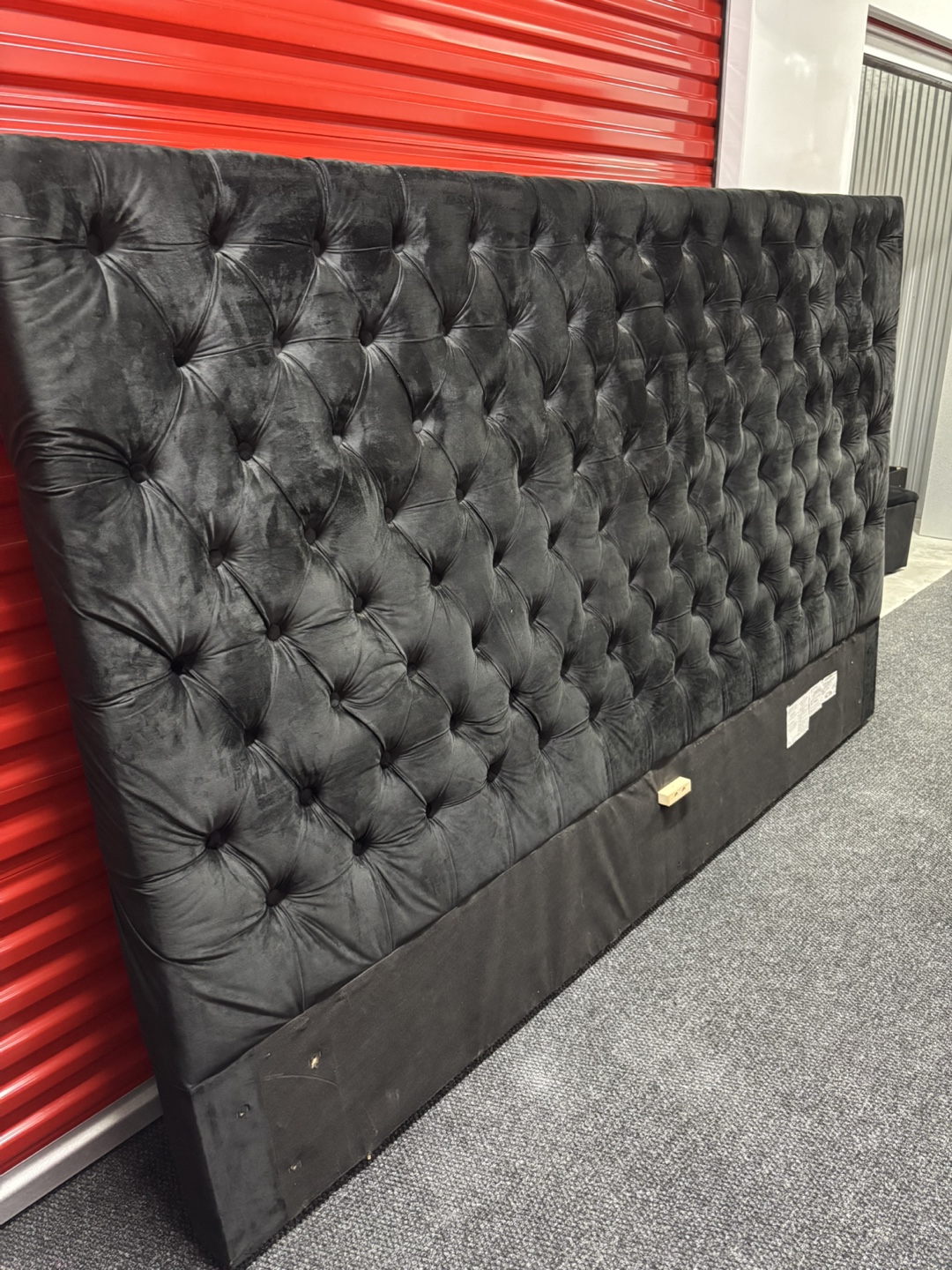 Velvet storage bed King black - photo 3
