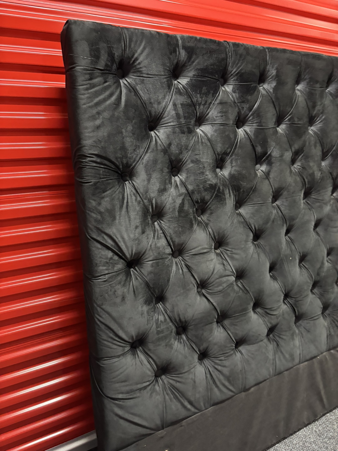 Velvet storage bed King black - photo 2