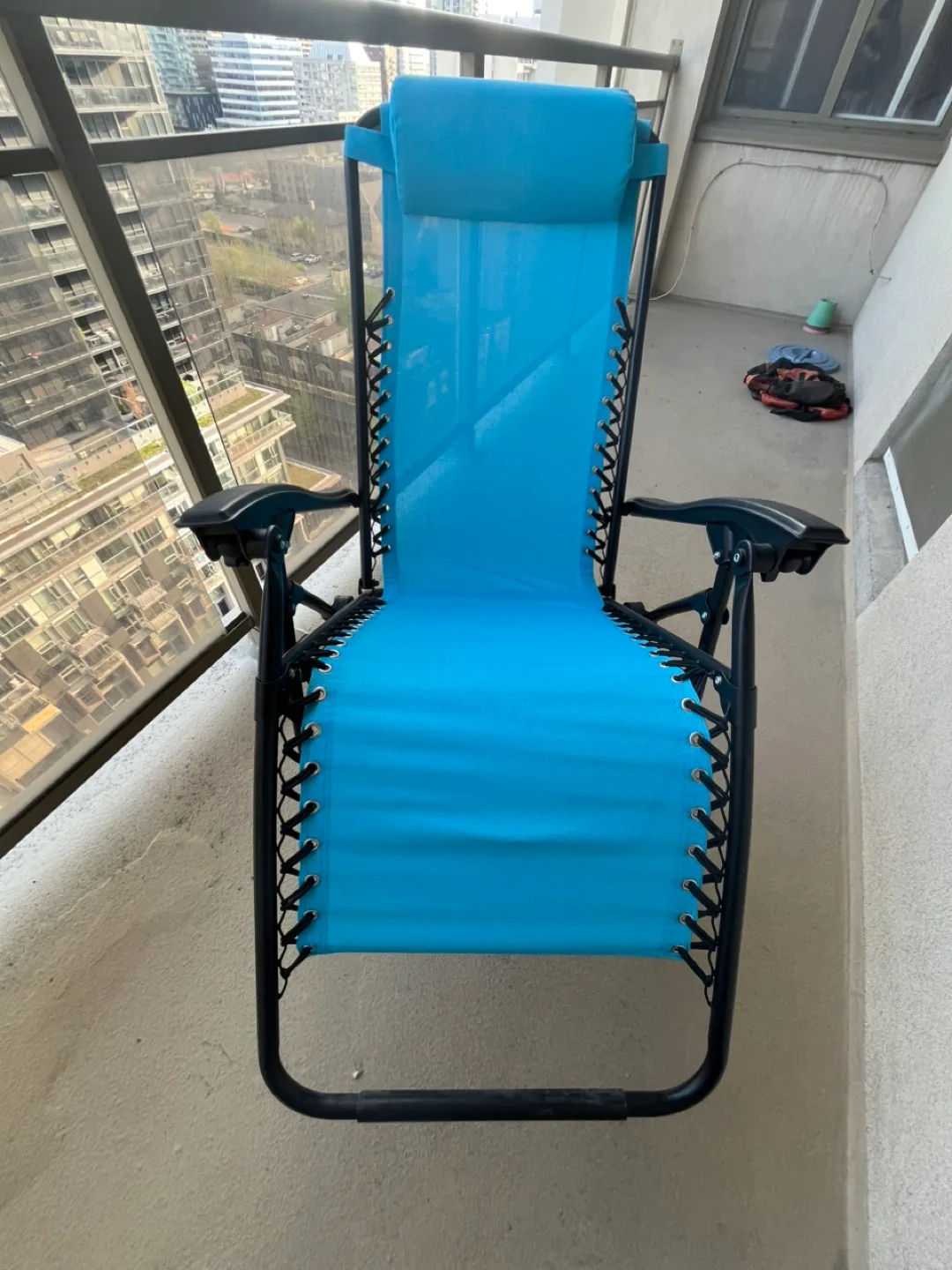 Relaxing Patio Recliner Chair with Side Tray thumbnail