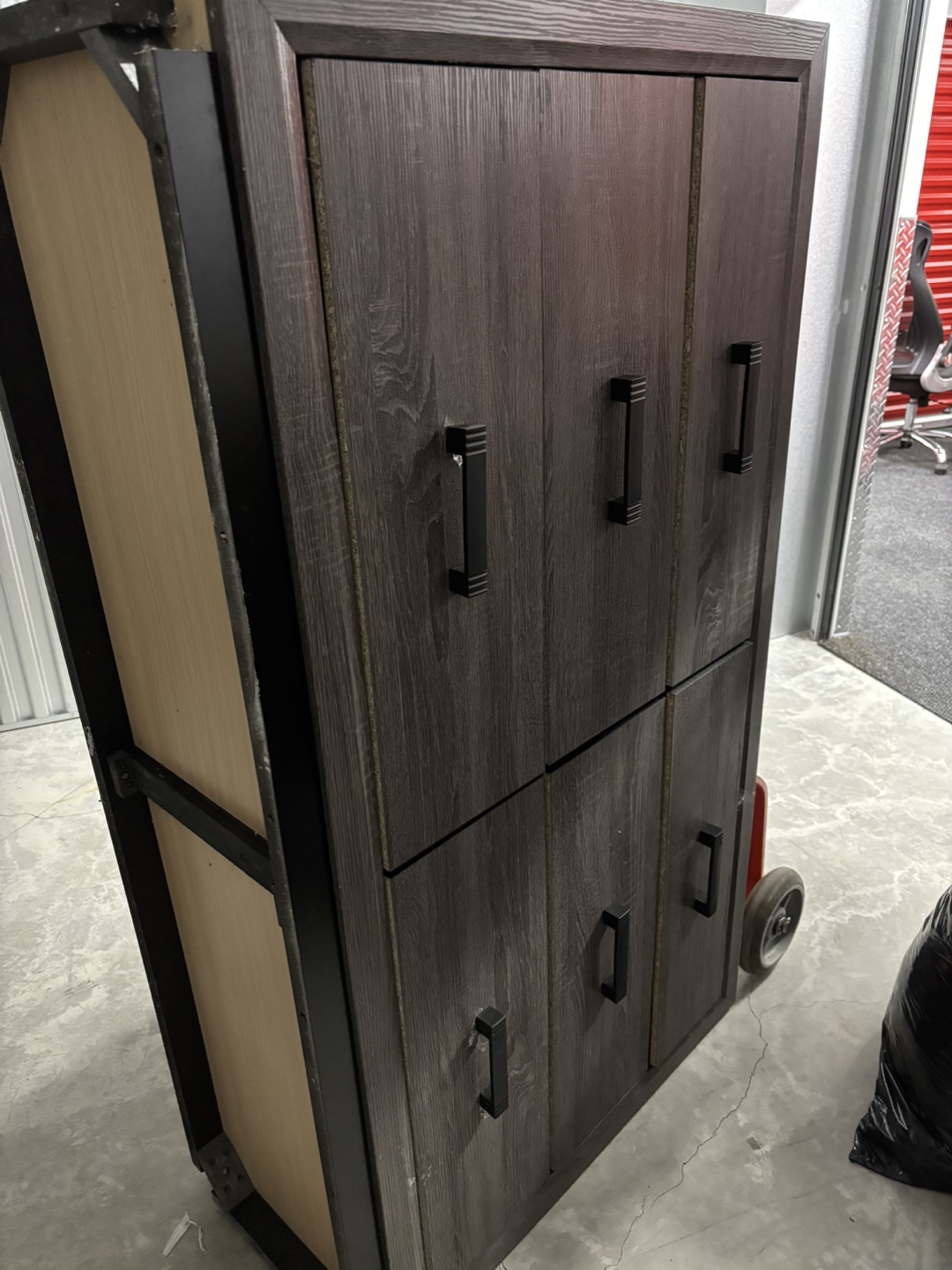 Gray 7 piece king bedroom set with mattress - photo 5