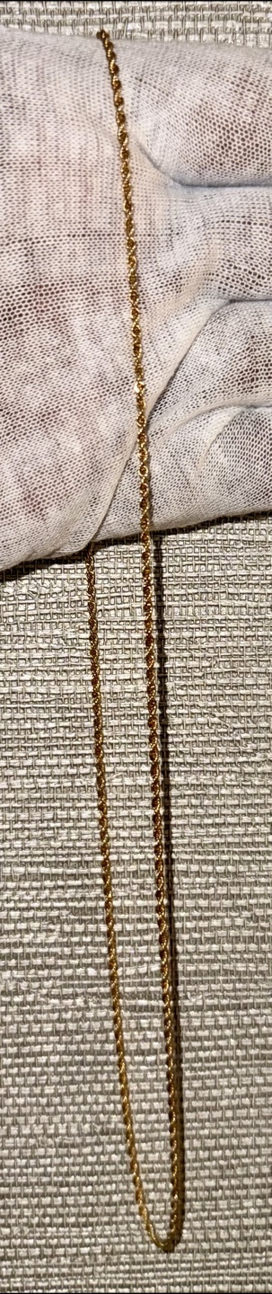 Gold Rope Chain Necklace - photo 3