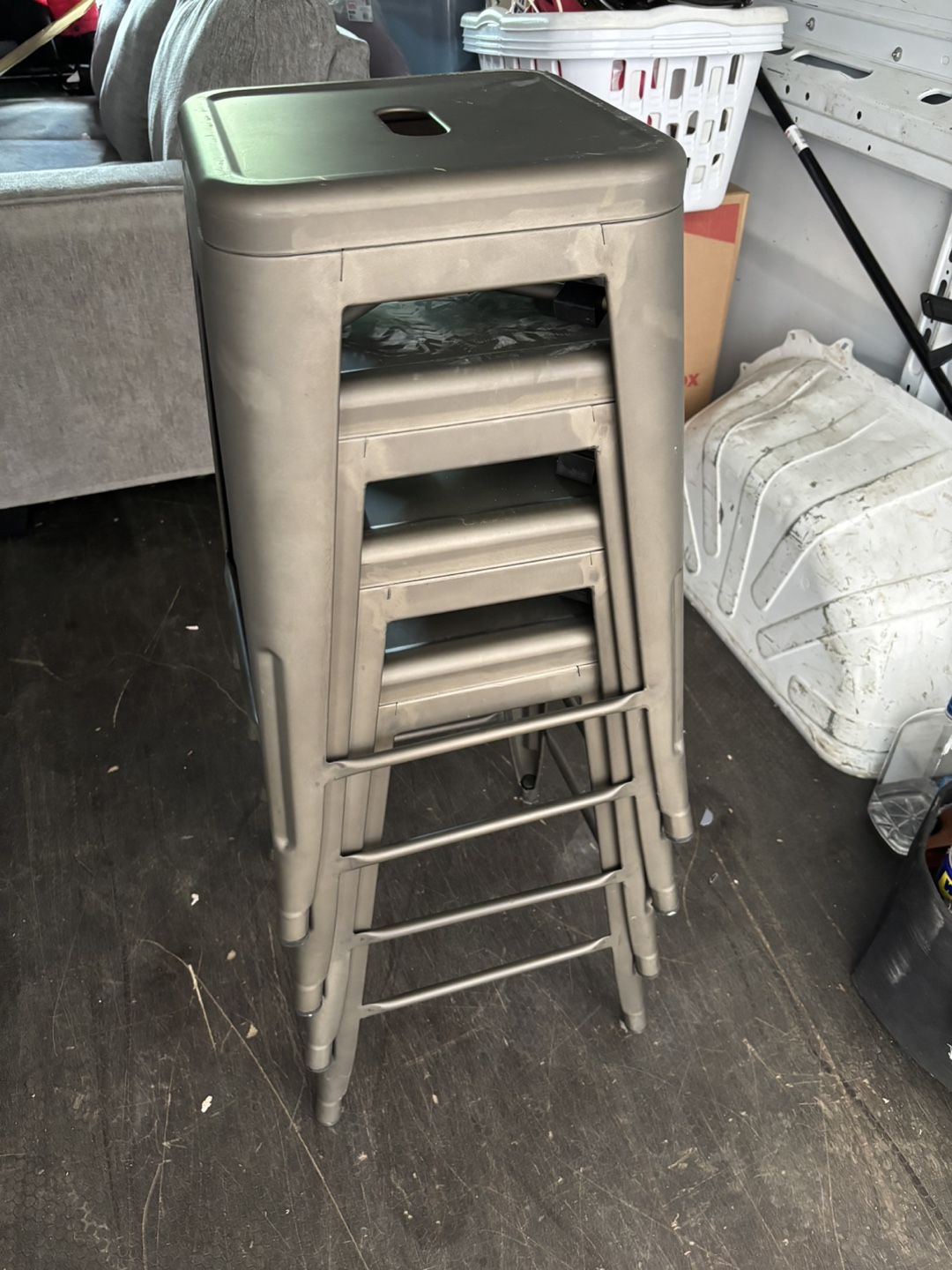 Metal Bar Stools - Set of 4 - photo 2