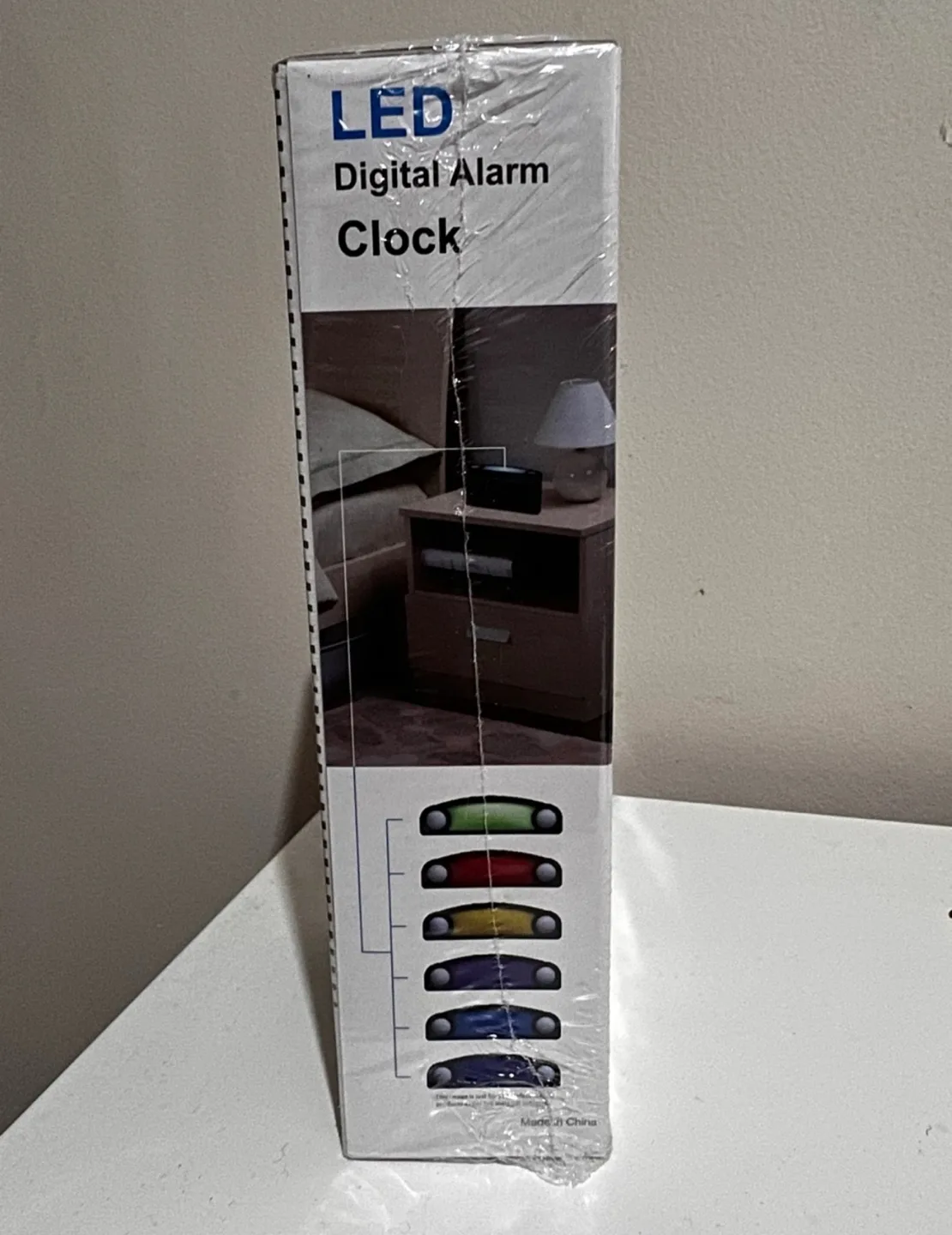 LED Digital Alarm Clock with 7 Coloured Lights🧡 image indicator(2)
