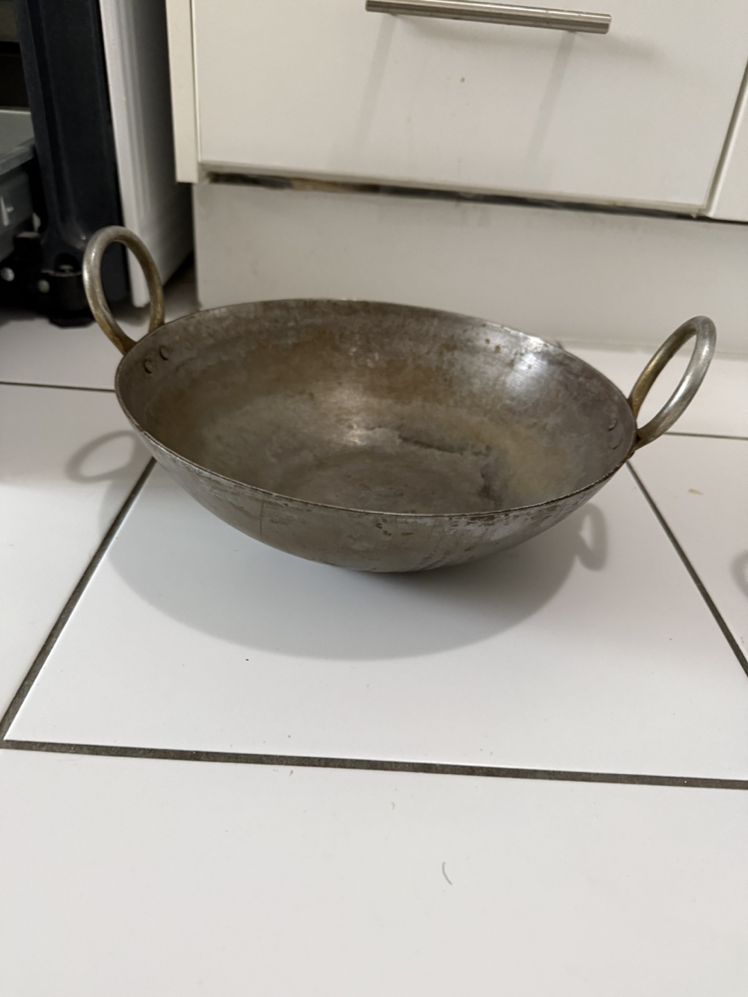 Vintage Metal Wok with Handles (kadai/ Handi) - photo 2