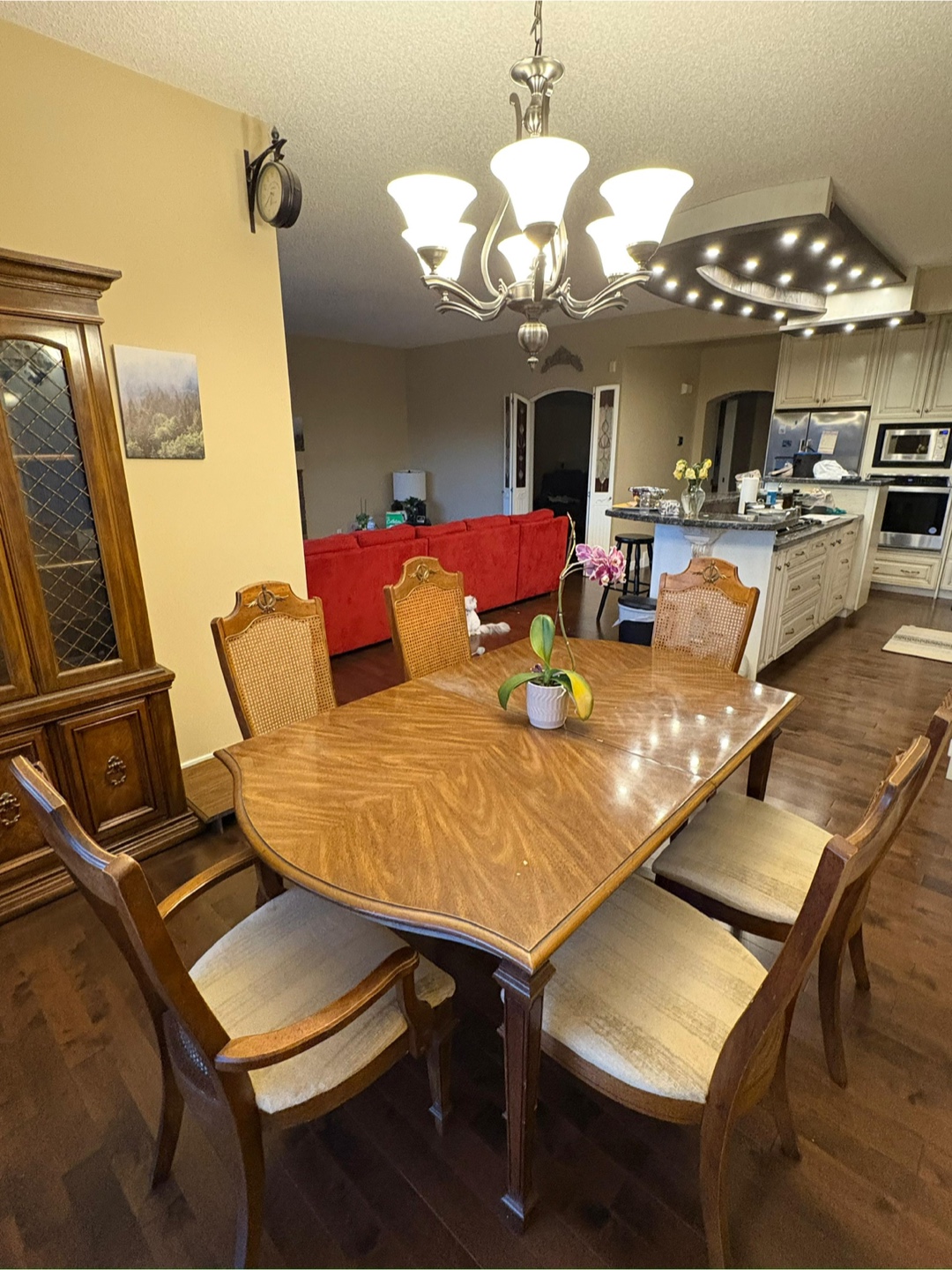 Extendable Dining Table Set with 6 Chairs - photo 2