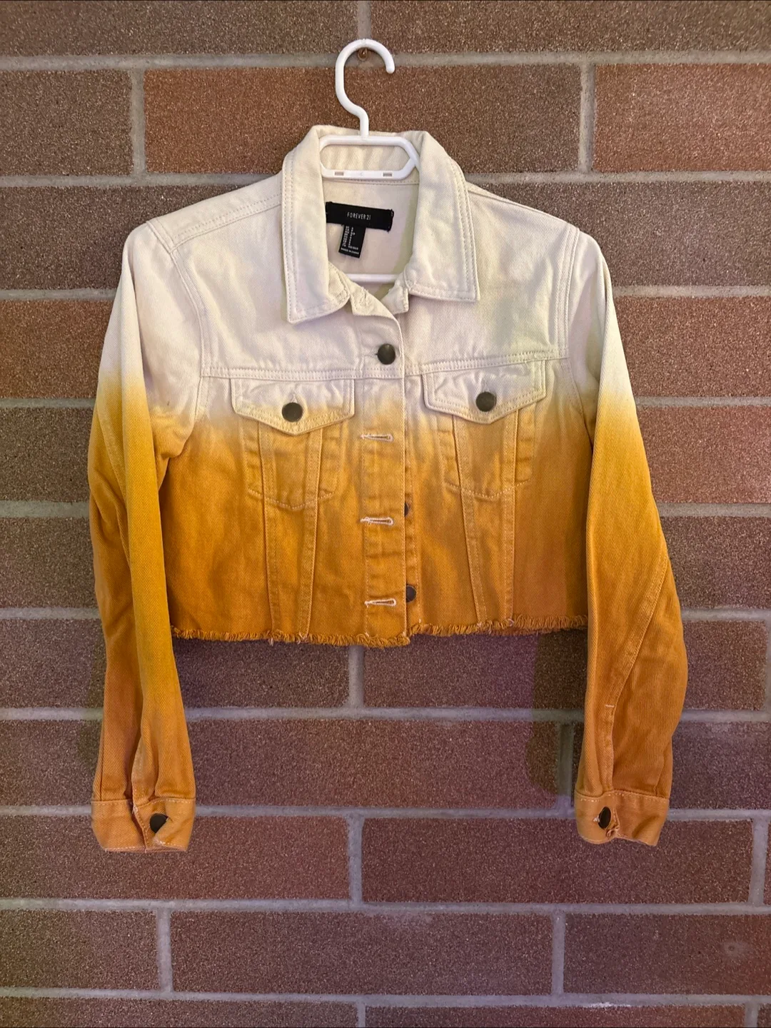 Forever 21 ombre denim jacket #freecycle thumbnail