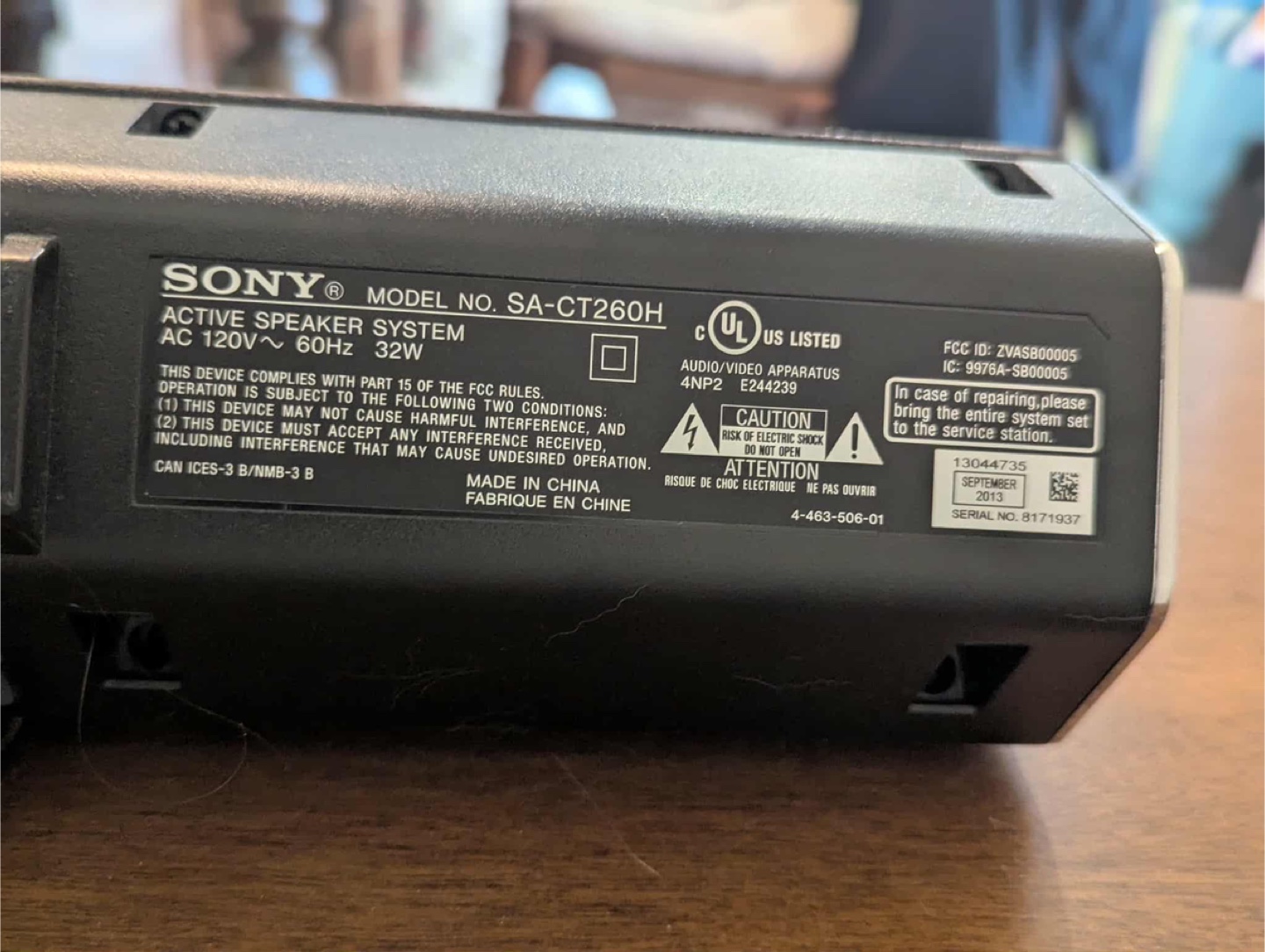 Sony CT260H Soundbar with Remote - photo 4