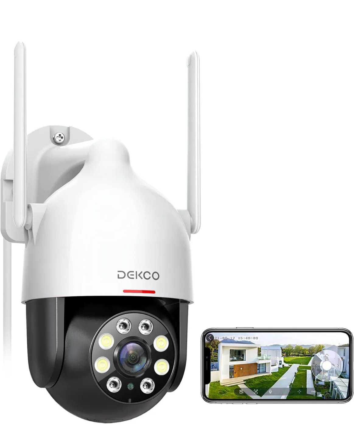 DEKCO 2K Wi-Fi Security Camera DC5L - Brand New thumbnail