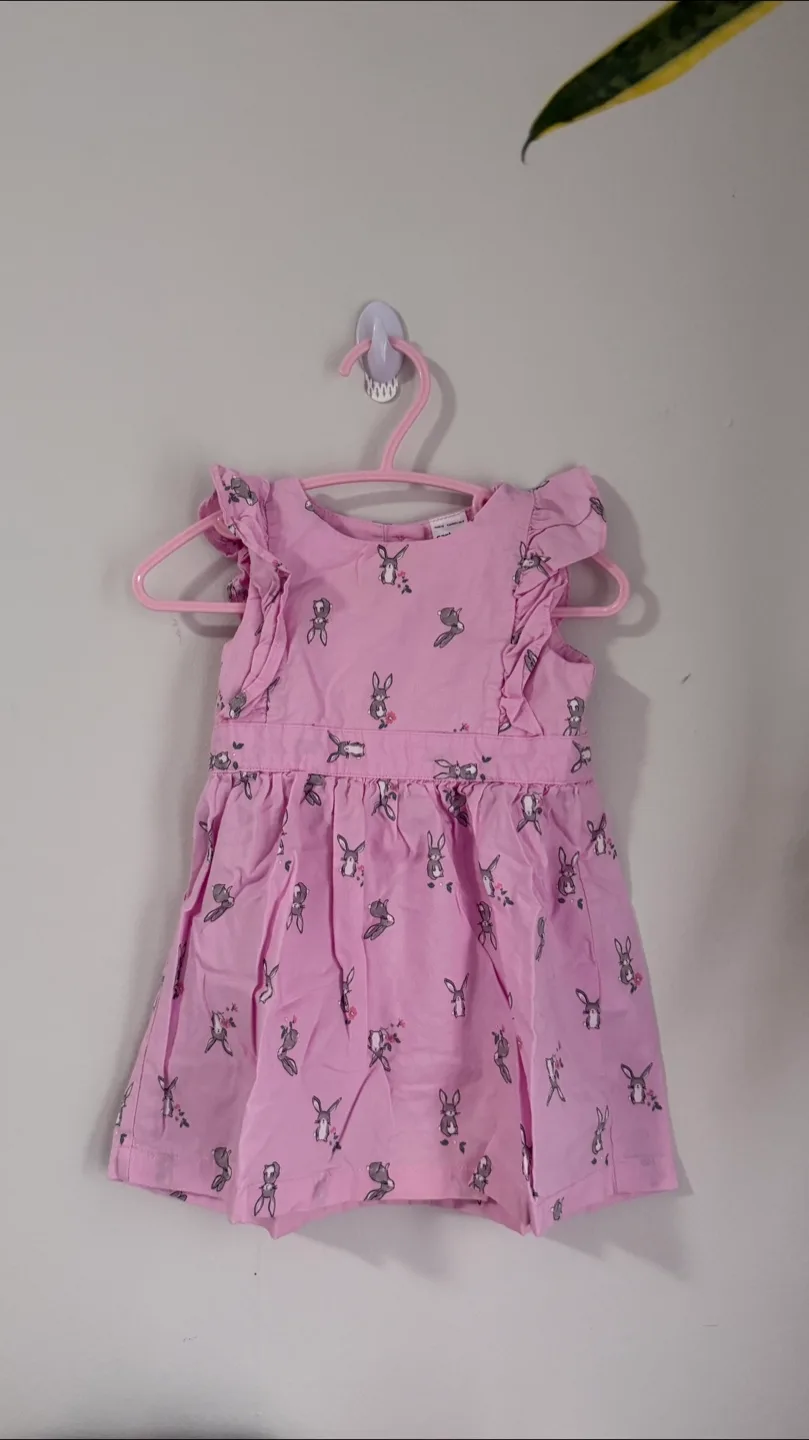 Carter's 12m Pink Bunny Dress thumbnail