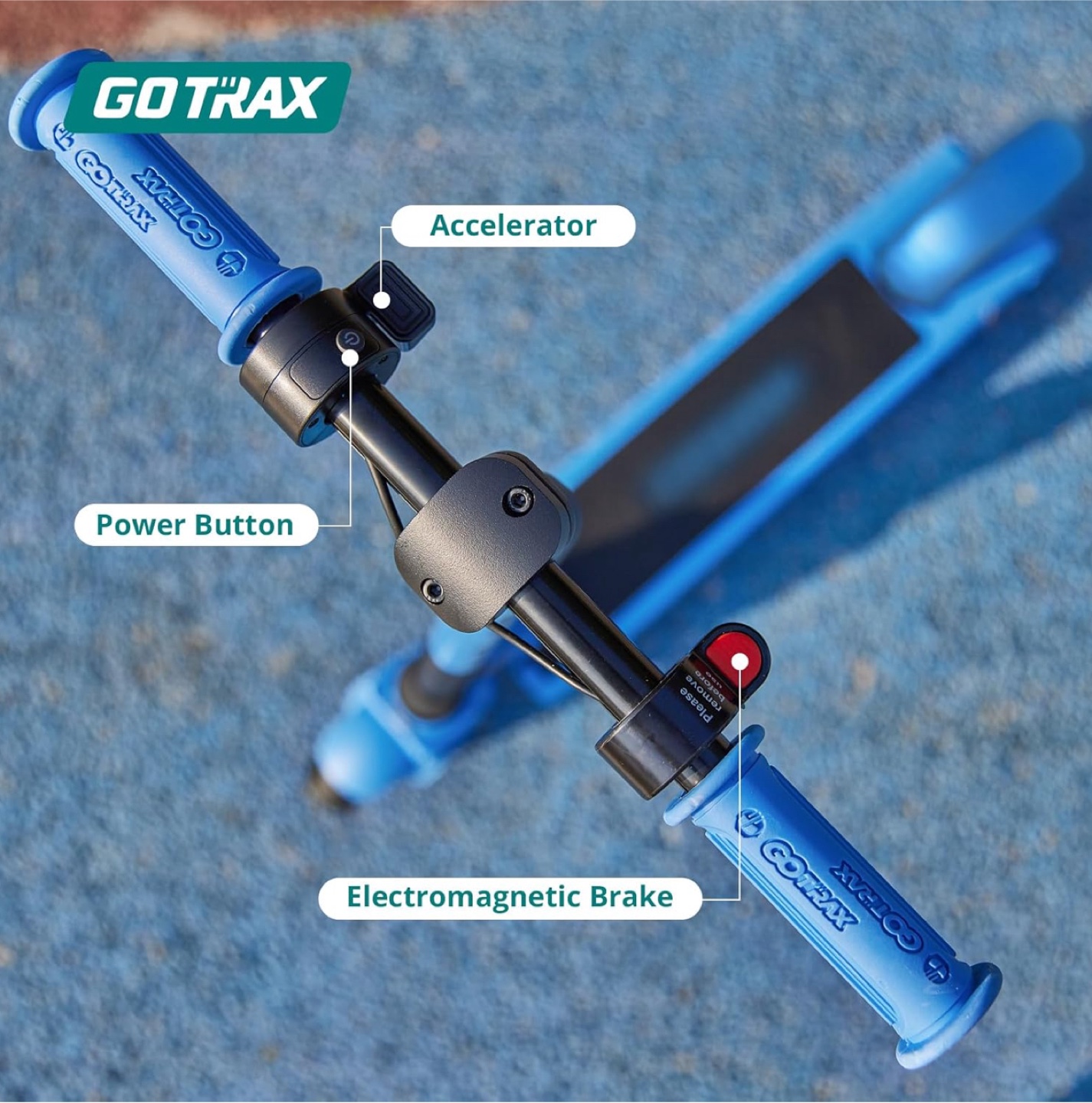 GOTRAX GT-GK Kids Electric Scooter - Blue - photo 3