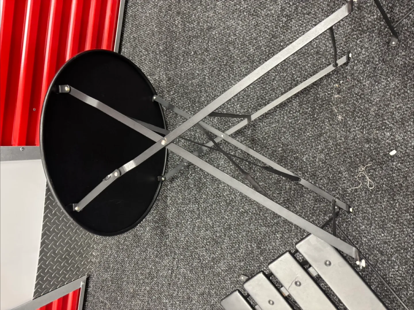 Black Metal Bistro Set - Table and Two Chairs image indicator(3)