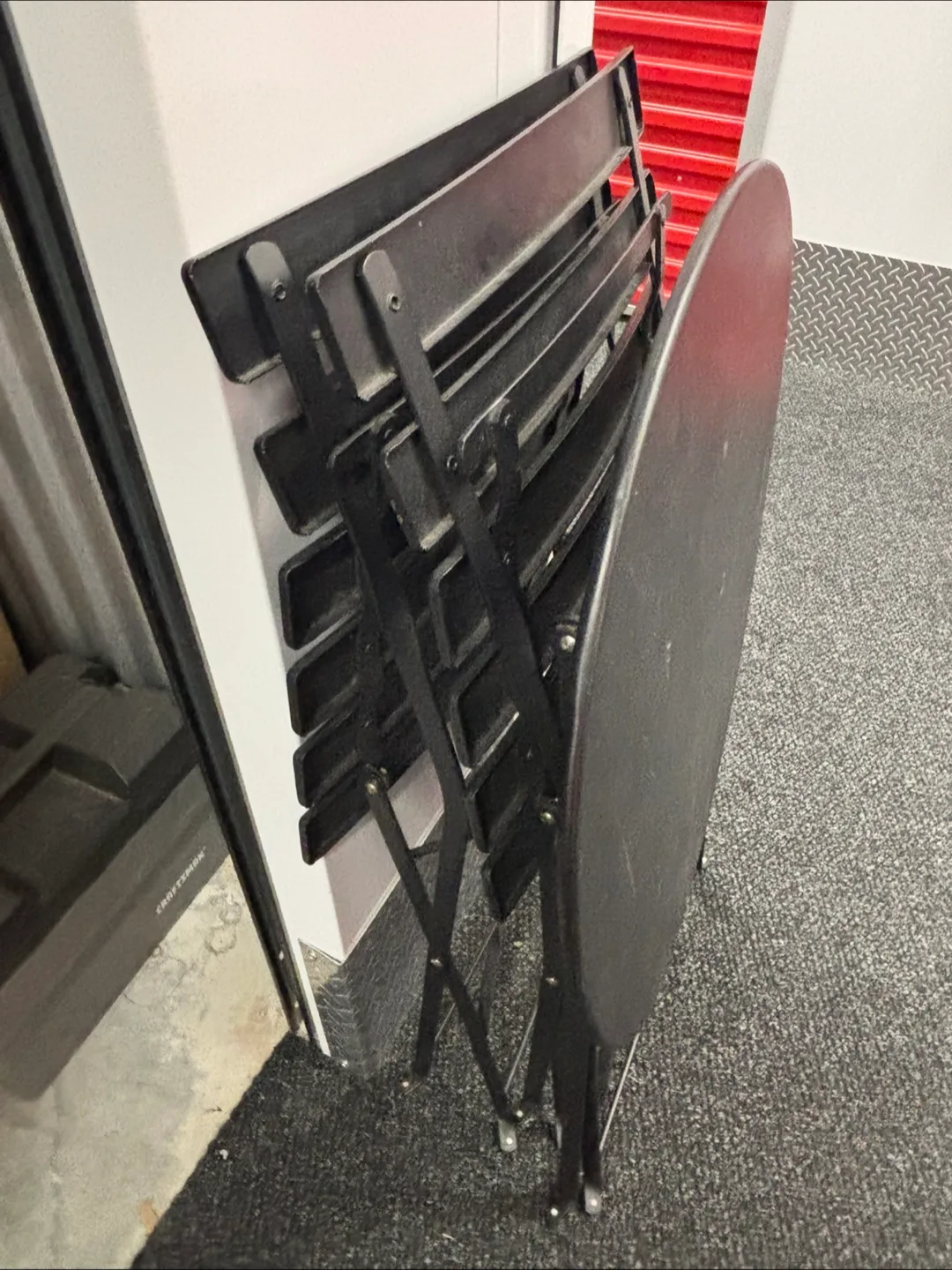 Black Metal Bistro Set - Table and Two Chairs image indicator(2)