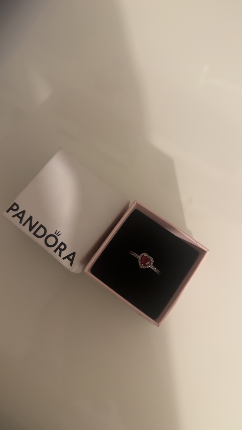 Pandora Red Heart Ring