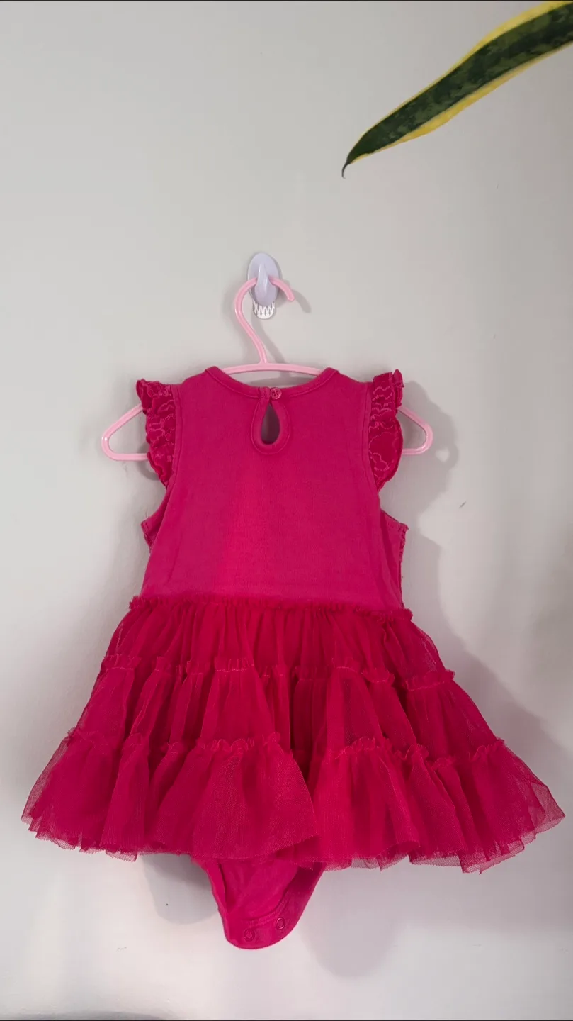 George Baby Girl's Pink Lace Dress 12-18 Months image indicator(2)