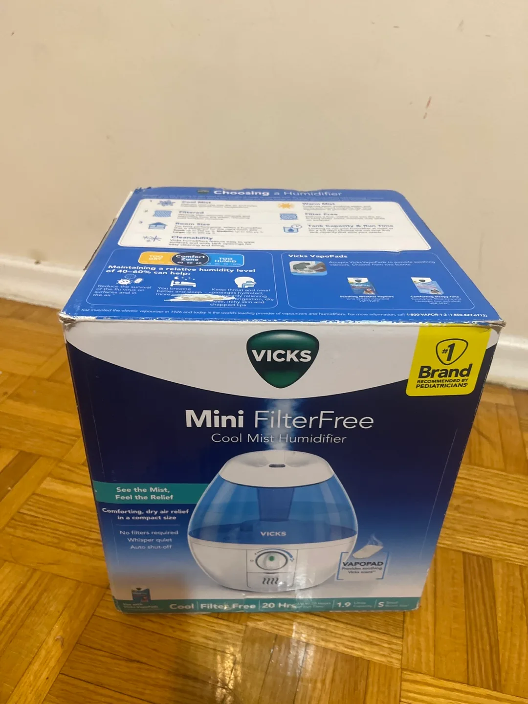 Vicks Mini Filter-Free Cool Mist Humidifier thumbnail