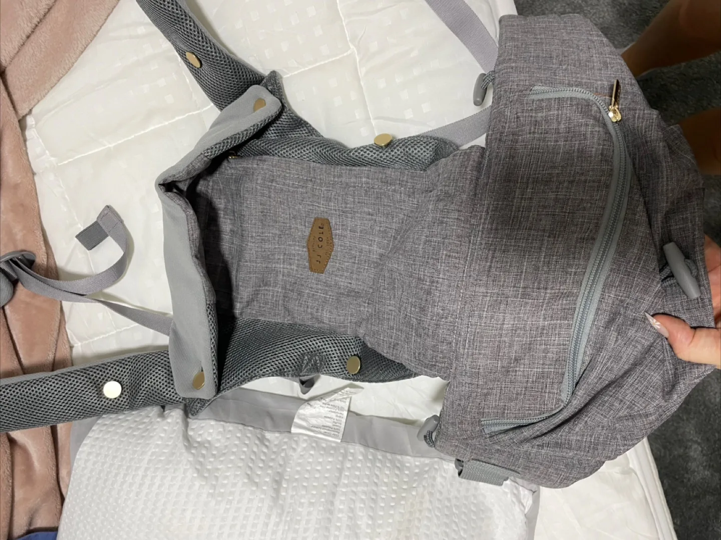 JJ Cole Baby Carrier - Grey thumbnail