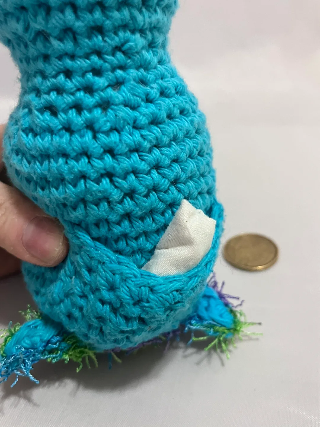 Hand-Made Dinosaur Cat Toy! - great for cuddling and play! image indicator(4)
