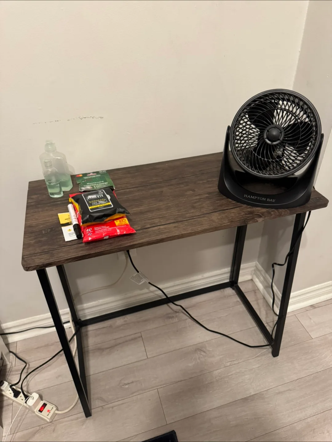 Folding Computer Desk - Rustic Brown image indicator(2)