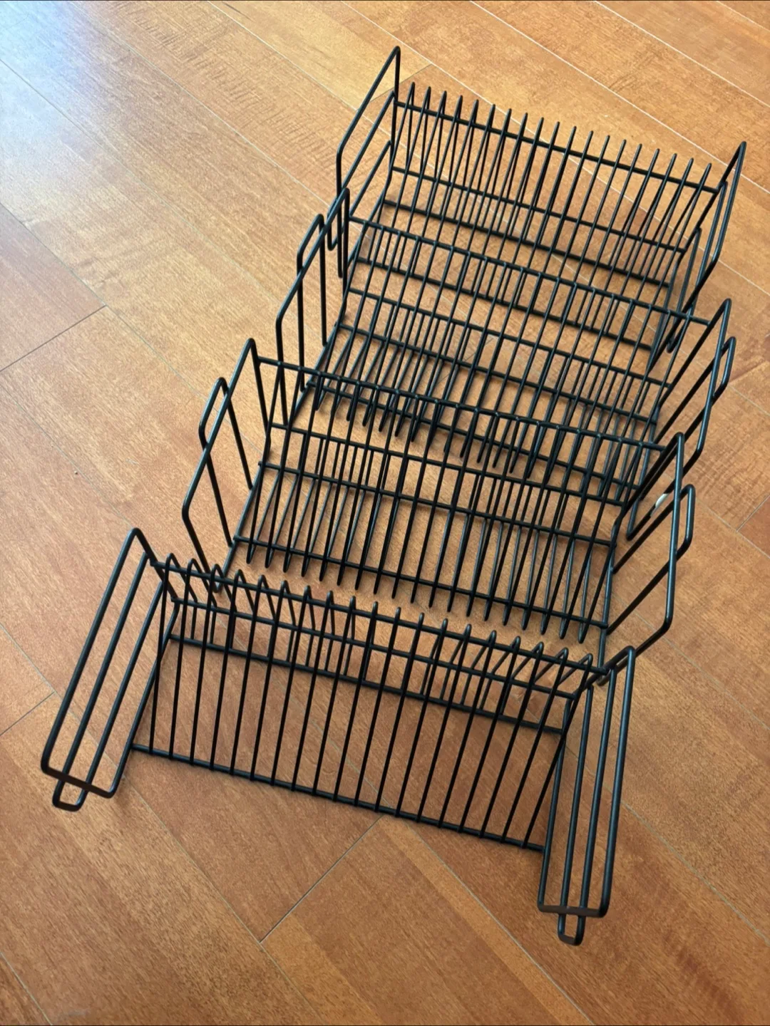 4 Black Metal CD Rack Organizers thumbnail