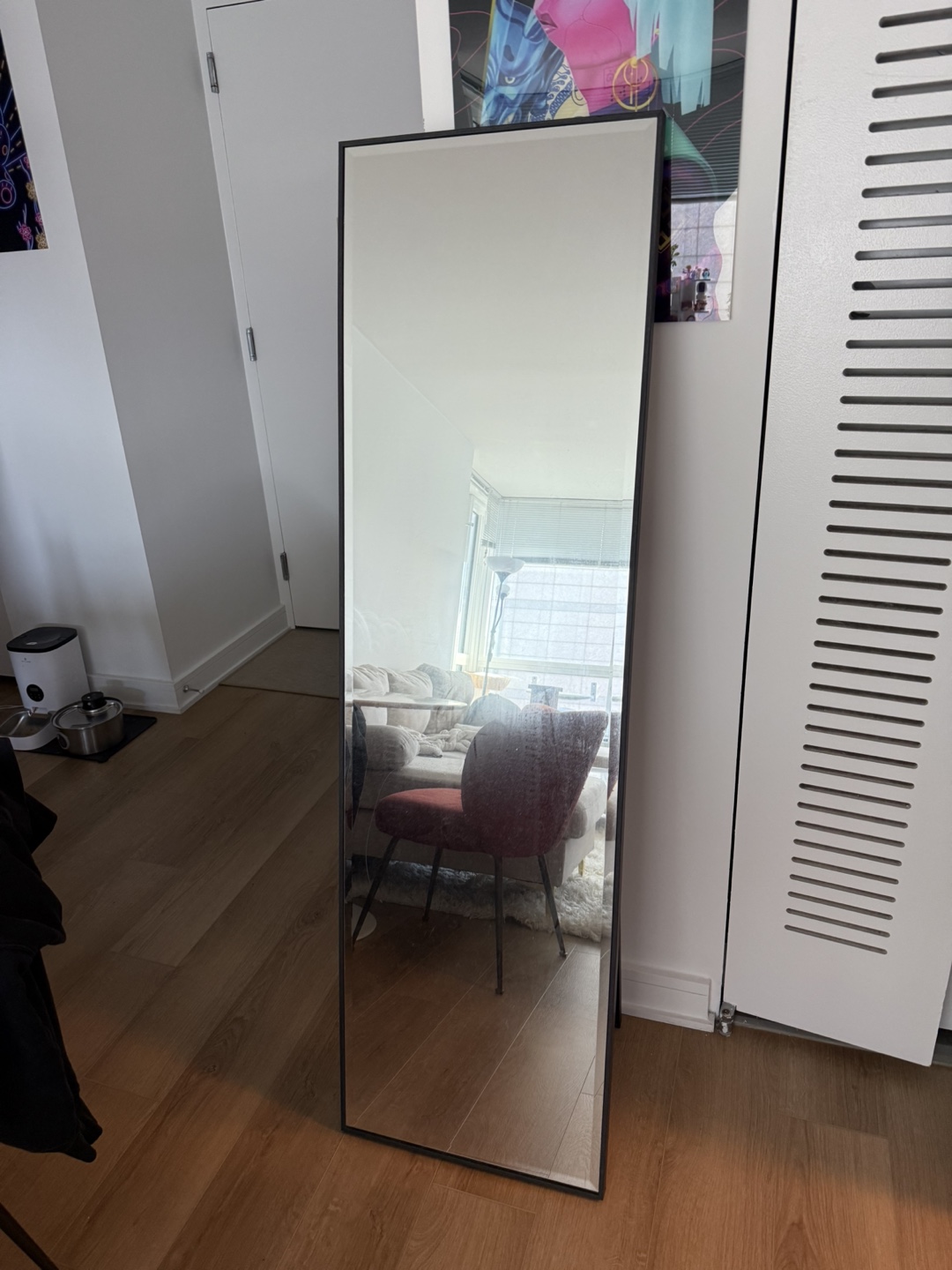 Full Length Mirror with Black Frame