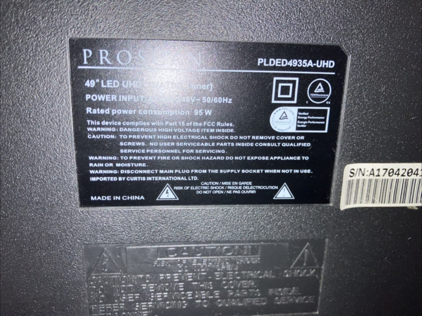 49" Proscan PLDED4935A-UHD LED 4K Ultra HD Smart TV