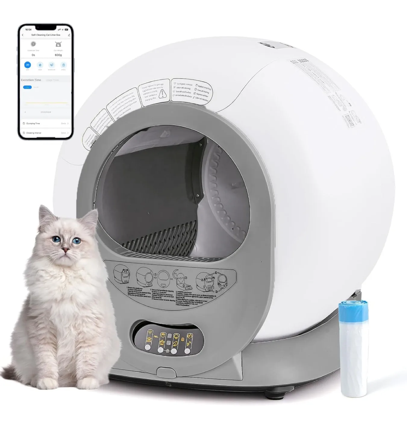Self-Cleaning Smart Cat Litter Box with App Control thumbnail