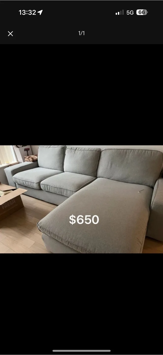 Grey Sectional Sofa thumbnail