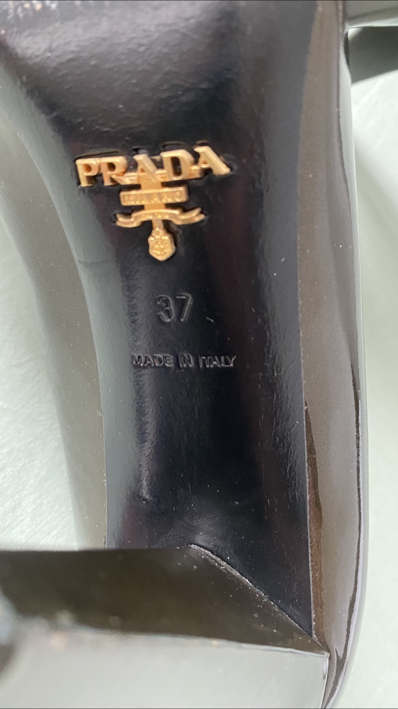Prada Khaki Green Heels Size 37 - photo 3