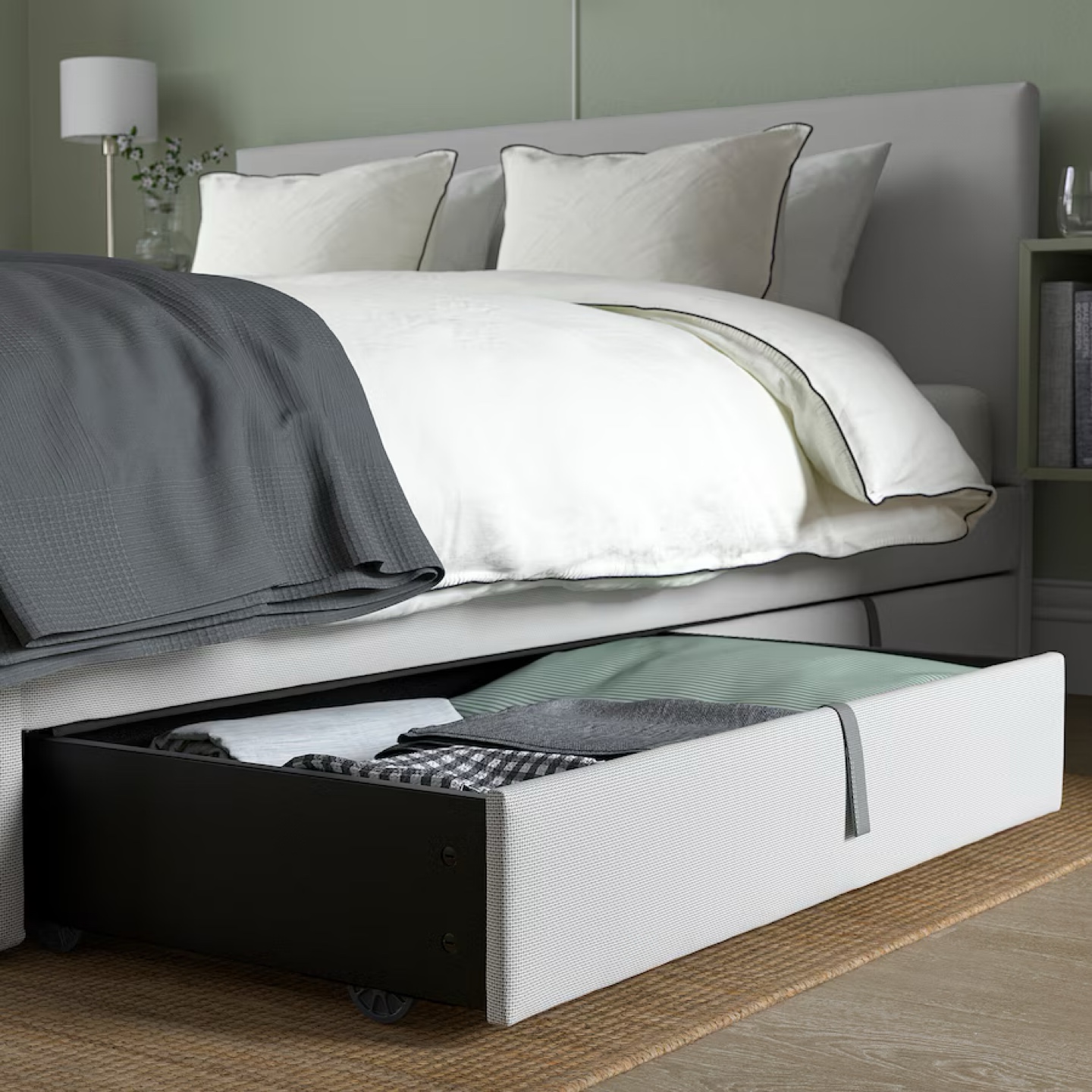 Ikea GLADSTAD bed frame with 2 storage boxes - photo 2