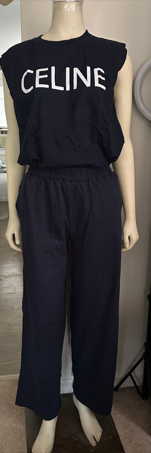 CELINE-inspired two-piece set