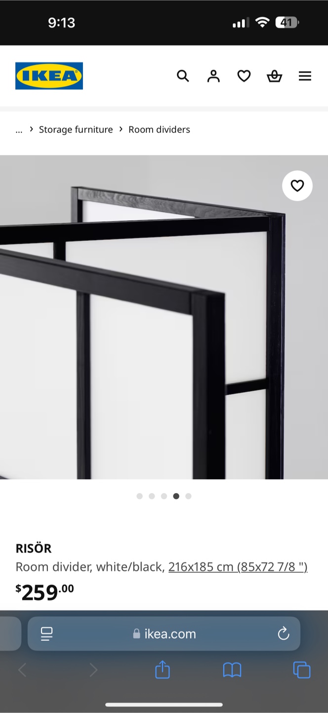 Three Panel Room Divider - photo 4