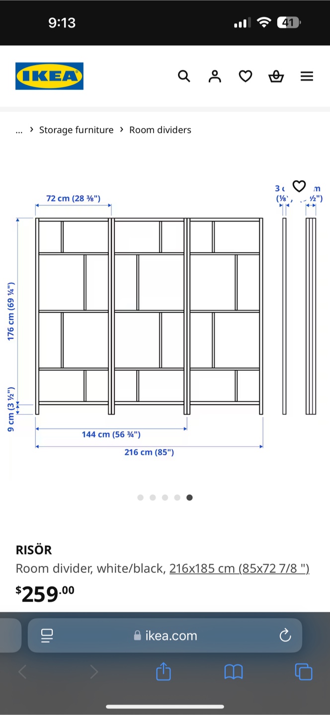 Three Panel Room Divider - photo 5
