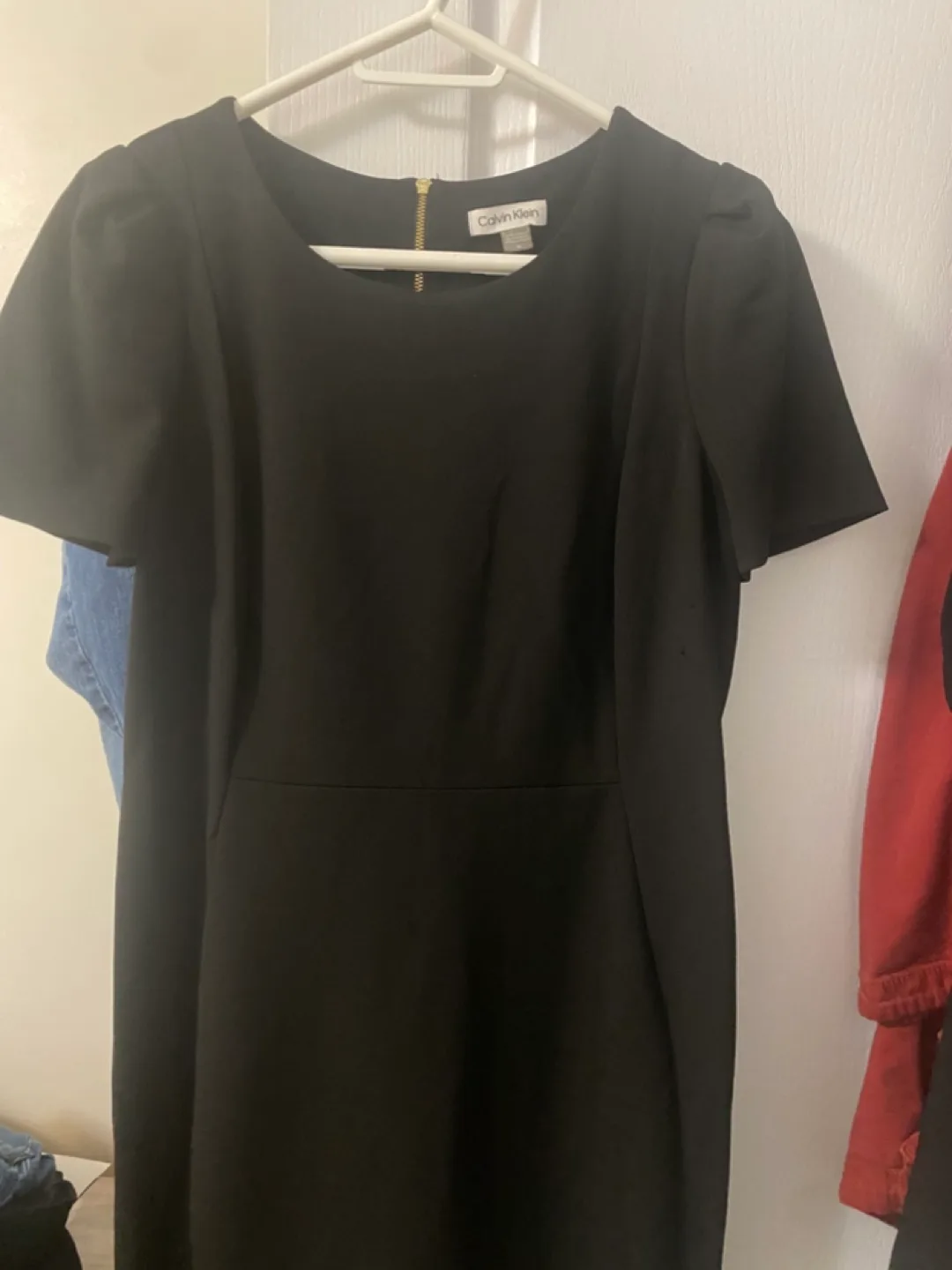Calvin Klein Black Fit and Flare Dress thumbnail