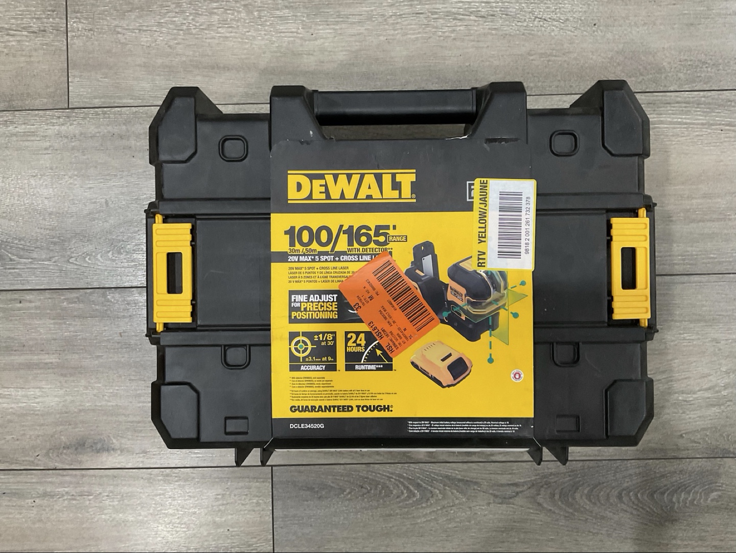 Dewalt Green 6-Piece Laser Level Kit - DCLE34520G