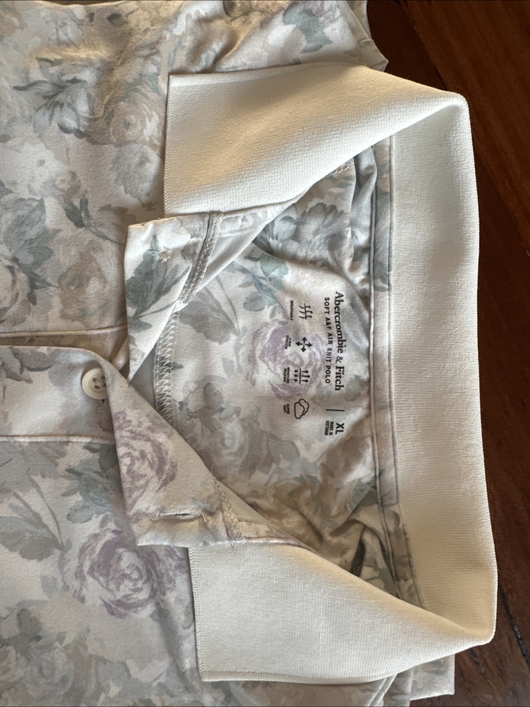 Abercrombie & Fitch Men's XL Floral Polo Shirt - photo 2