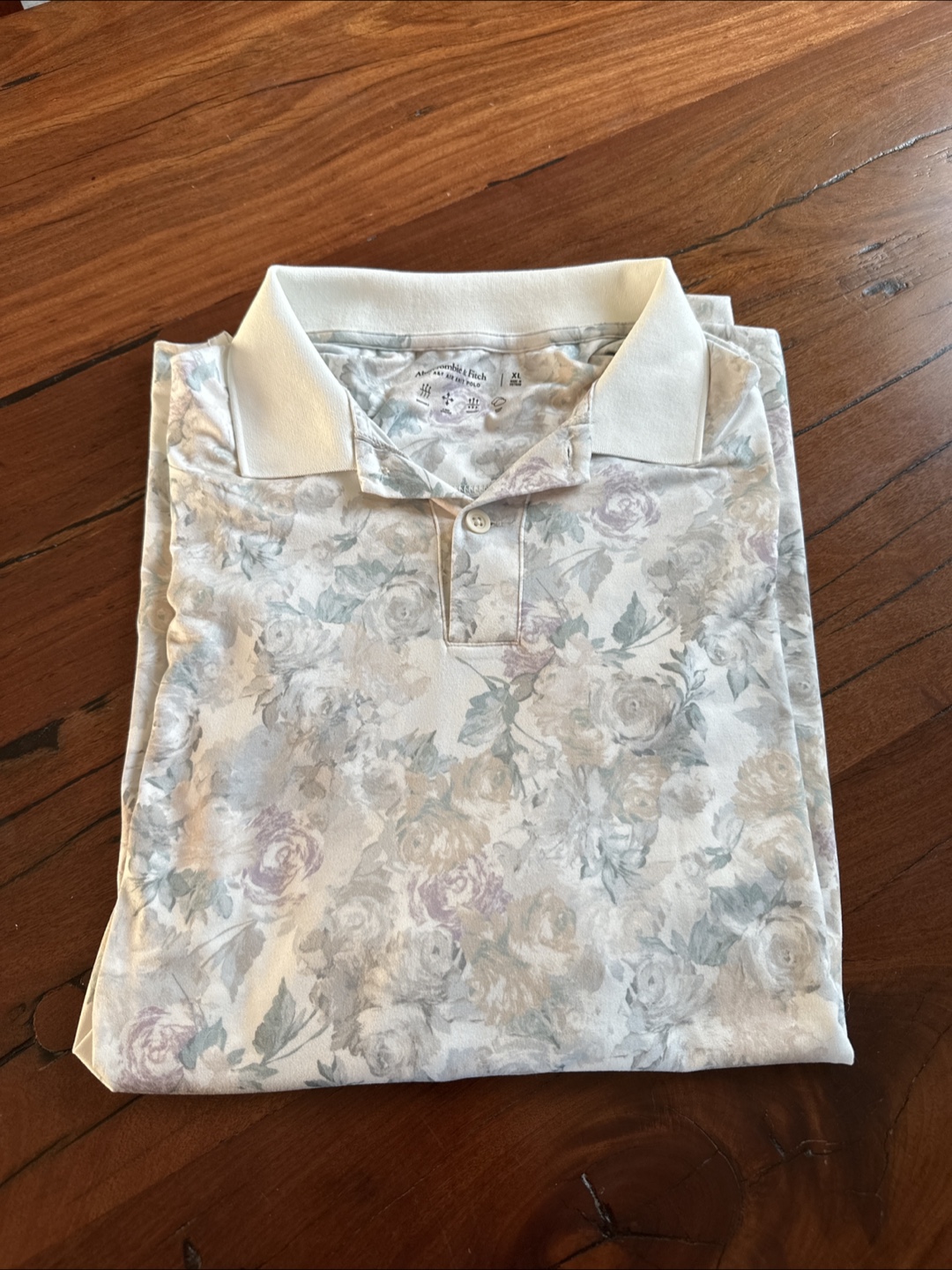 Abercrombie & Fitch Men's XL Floral Polo Shirt