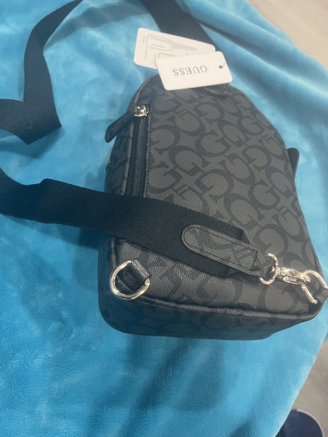 GUESS Black Mini Backpack Crossbody Bag - photo 2